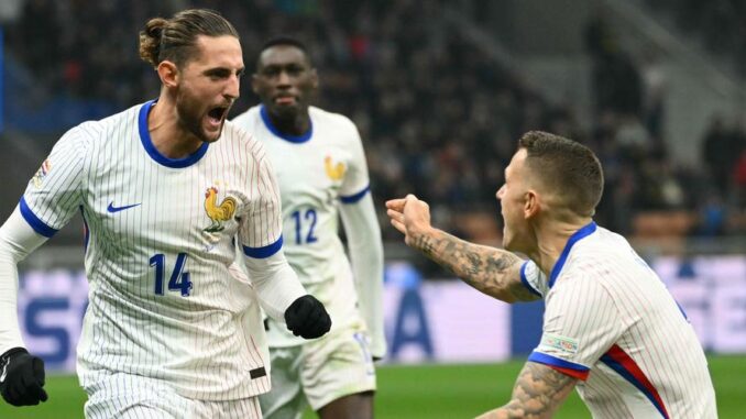 Les Hommes du match Italie 1-3 France : Adrien Rabiot et Lucas Digne Les Hommes du match Italie 1-3 France : Adrien Rabiot et Lucas Digne